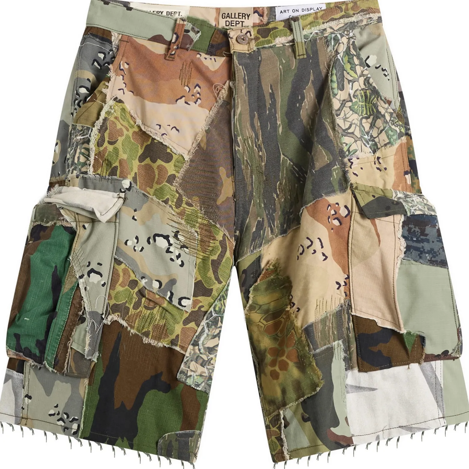 Gallery Dept. Retouche Camo Patchwork Kenzie Shorts