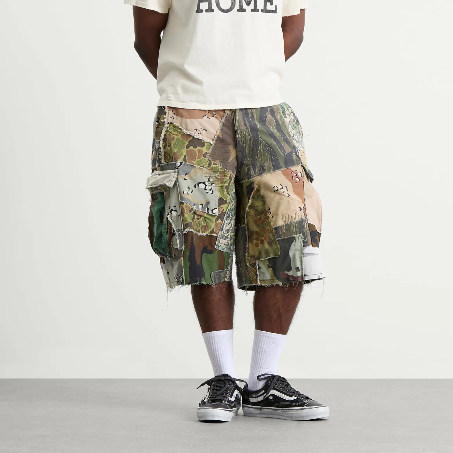 Gallery Dept. Retouche Camo Patchwork Kenzie Shorts