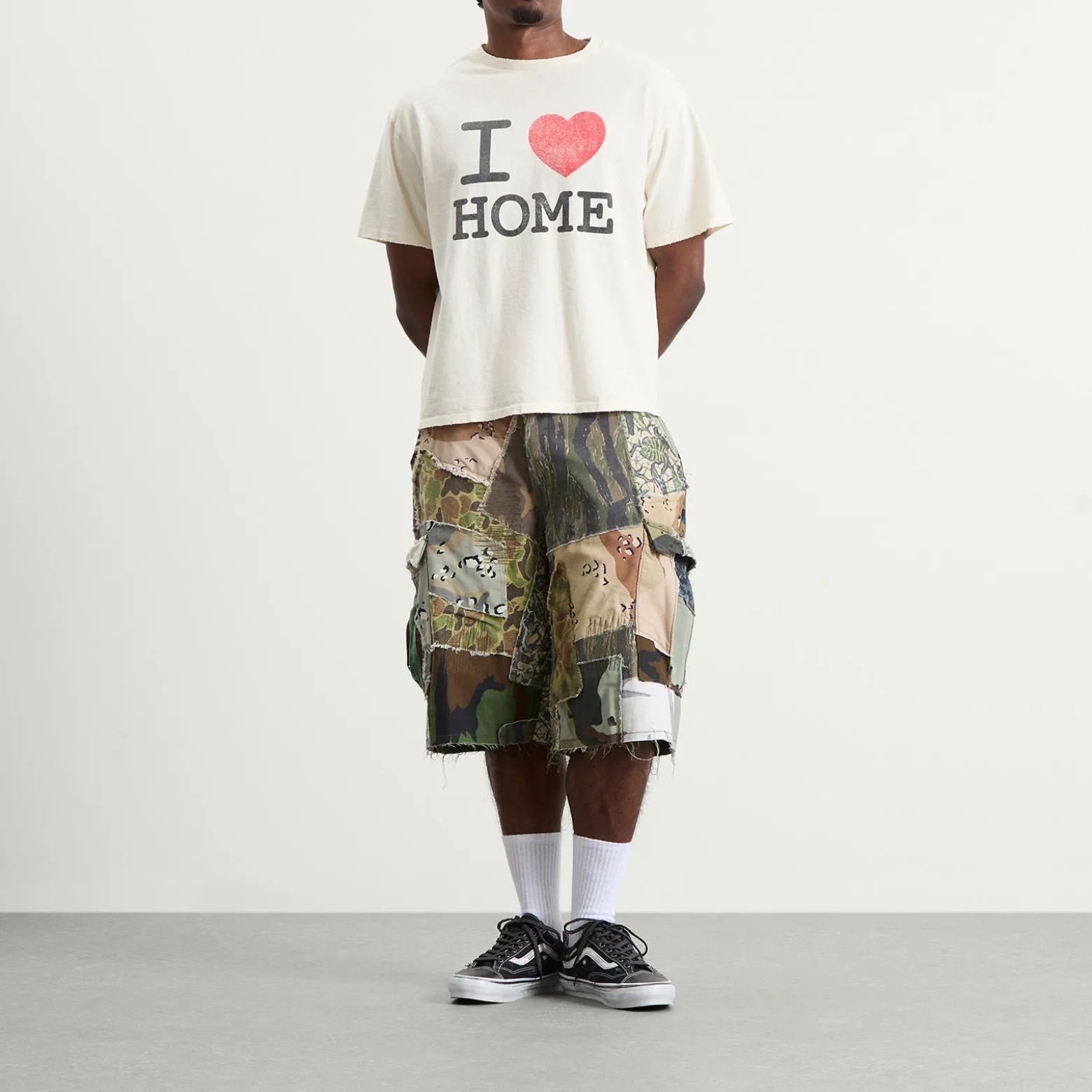 Gallery Dept. Retouche Camo Patchwork Kenzie Shorts
