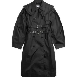 GANNI Duchesse Nylon Trenchcoat