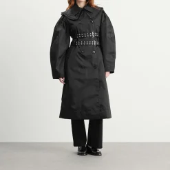 GANNI Duchesse Nylon Trenchcoat