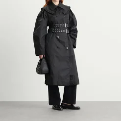 GANNI Duchesse Nylon Trenchcoat