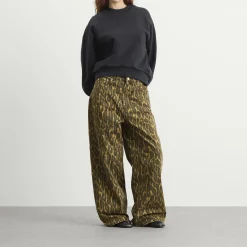 GANNI Print Denim Baggy Jeans