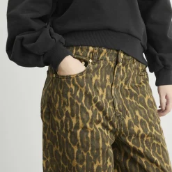 GANNI Print Denim Baggy Jeans