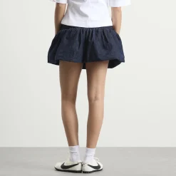 GANNI Rinse Denim Bubble Mini Skirt
