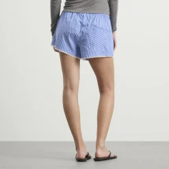 Good American Poplin Lace Trimmed Boxer Shorts