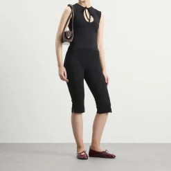 Good American Soft Stretch Ponte Pull On Capris