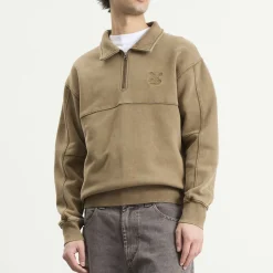 Heresy Green Man Quarter Zip Sweatshirt