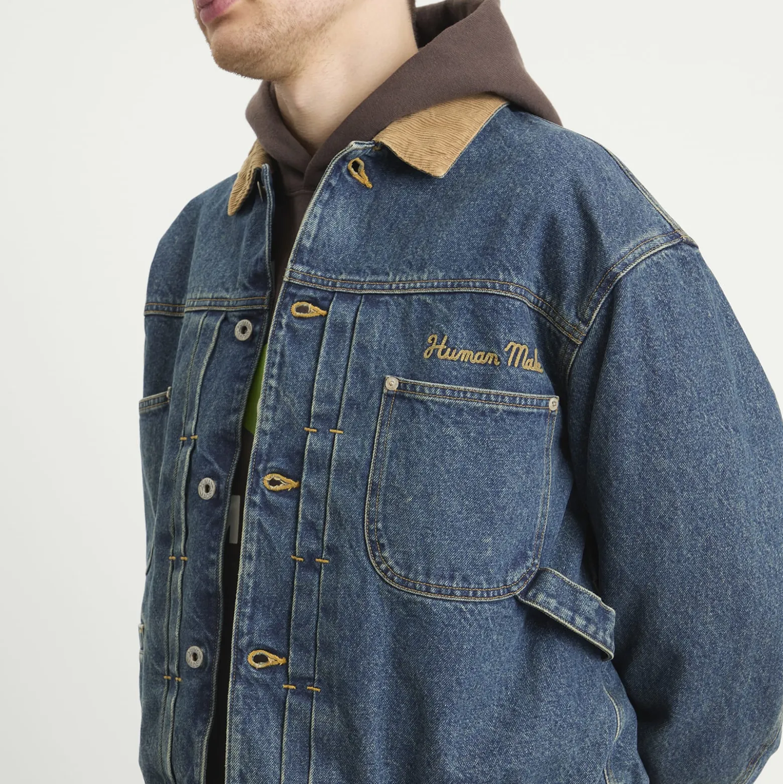 Human Made Corduroy Collar Denim Jacket