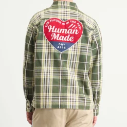 Human Made Heart Patch Check Shirt