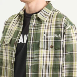 Human Made Heart Patch Check Shirt