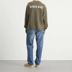 Human Made Henley Neck Small Heart Shirt