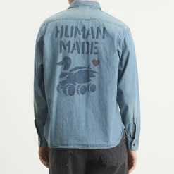 Human Made Stencil Military Chambray Shirt
