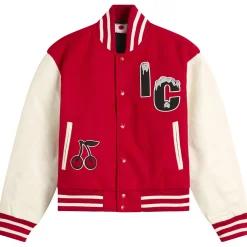 ICECREAM Cherry Varsity Jacket