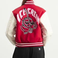 ICECREAM Cherry Varsity Jacket