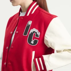 ICECREAM Cherry Varsity Jacket