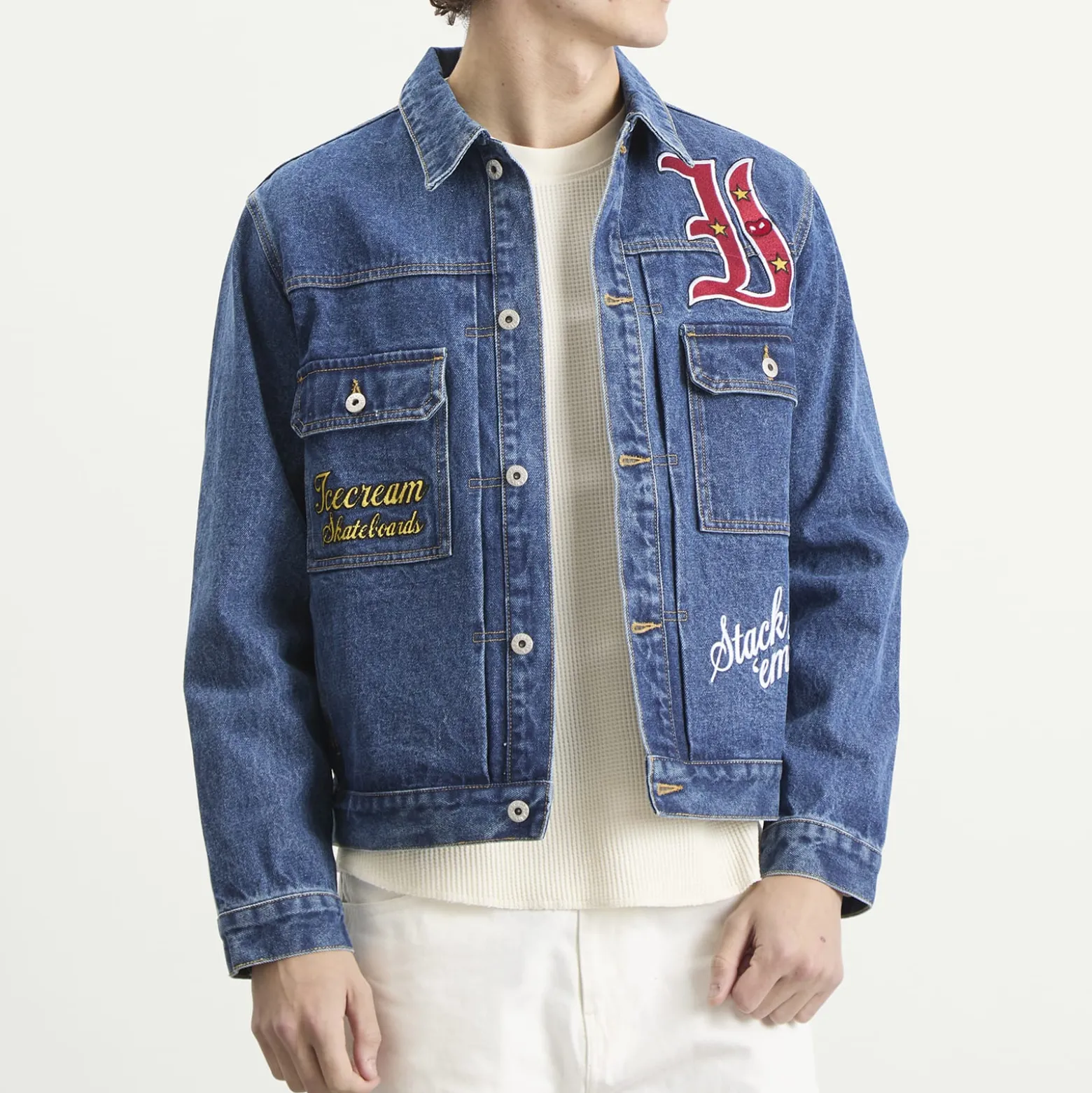 ICECREAM Mascot Denim Trucker Jacket