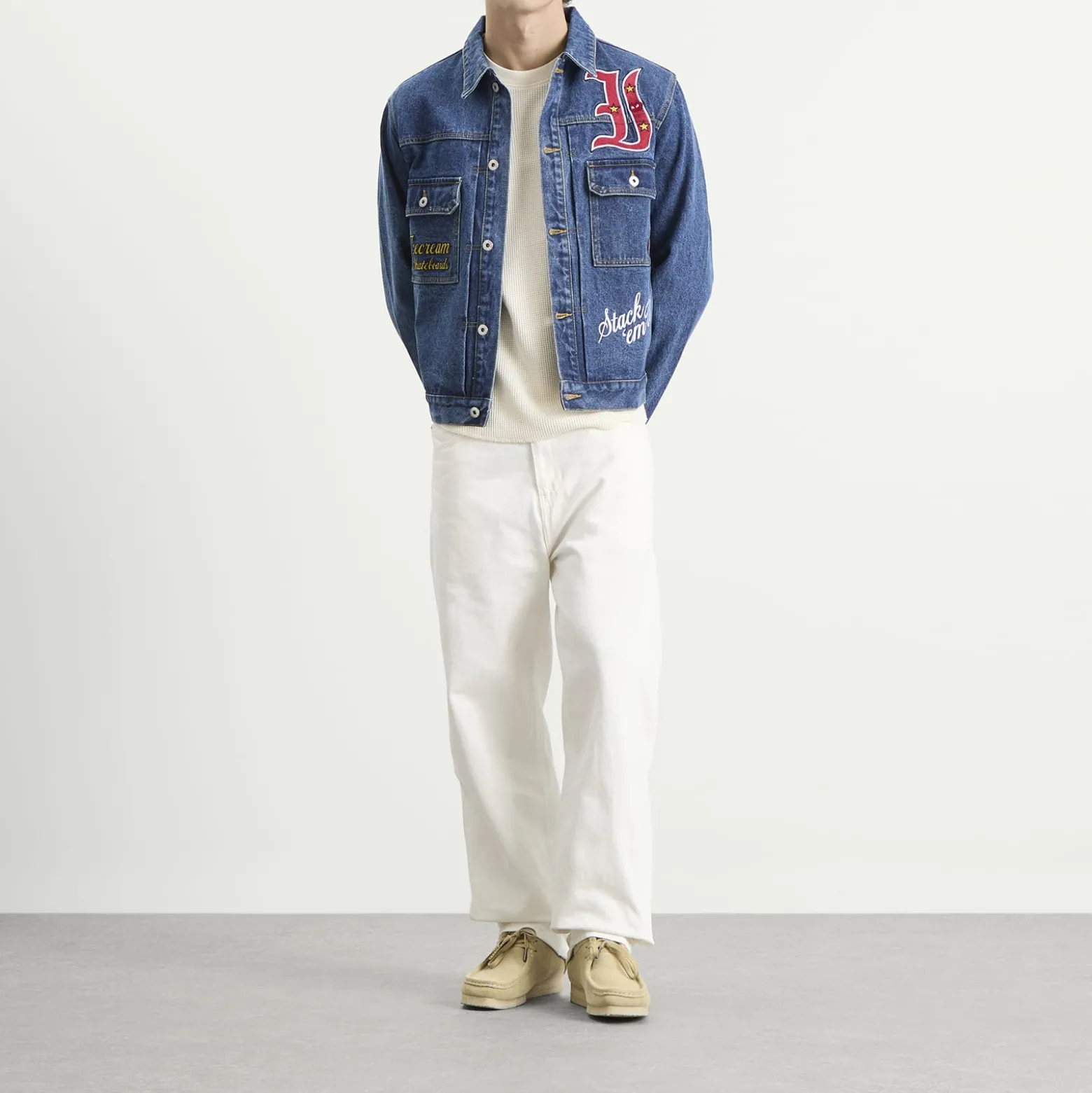 ICECREAM Mascot Denim Trucker Jacket