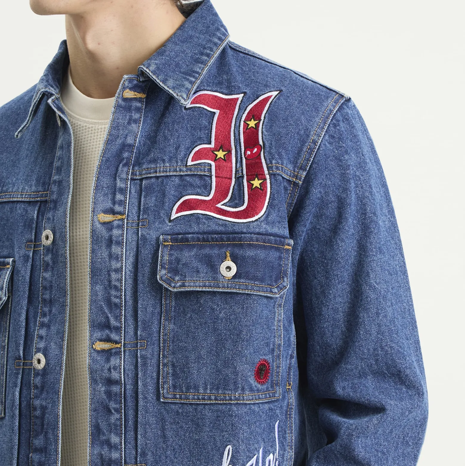 ICECREAM Mascot Denim Trucker Jacket