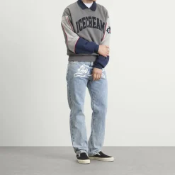 ICECREAM Running Dog Straight Leg Denim Jeans