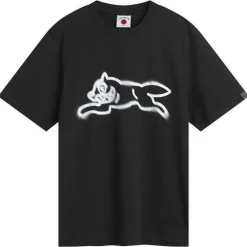 ICECREAM Spray Paint Running Dog T-Shirt