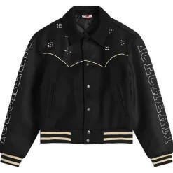 ICECREAM Western Crystal Varsity Jacket