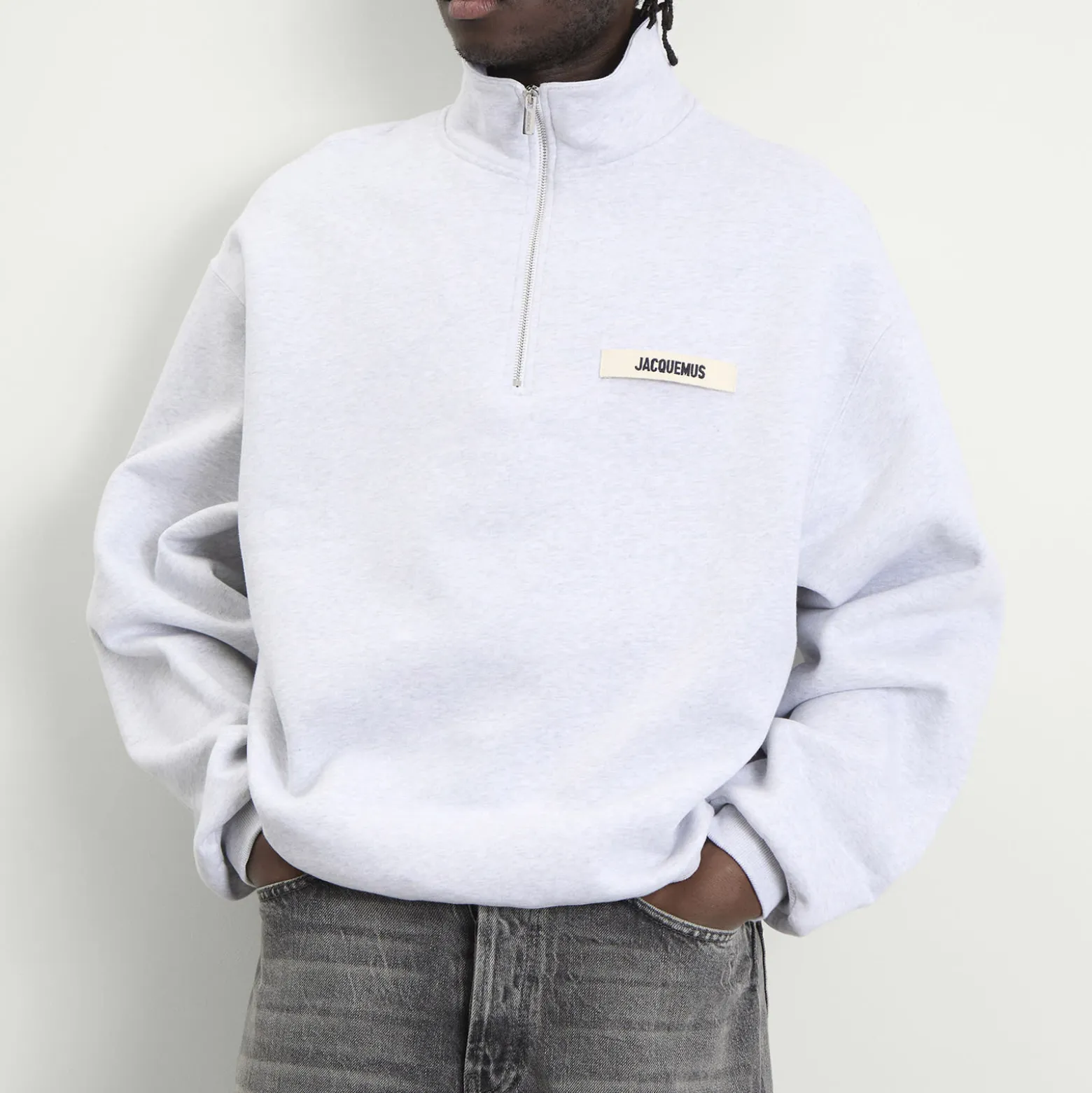 Jacquemus Grosgrain Zip Sweatshirt