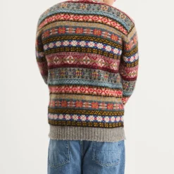 Jamieson's of Shetland Brushed Fair Isle Crew Knit