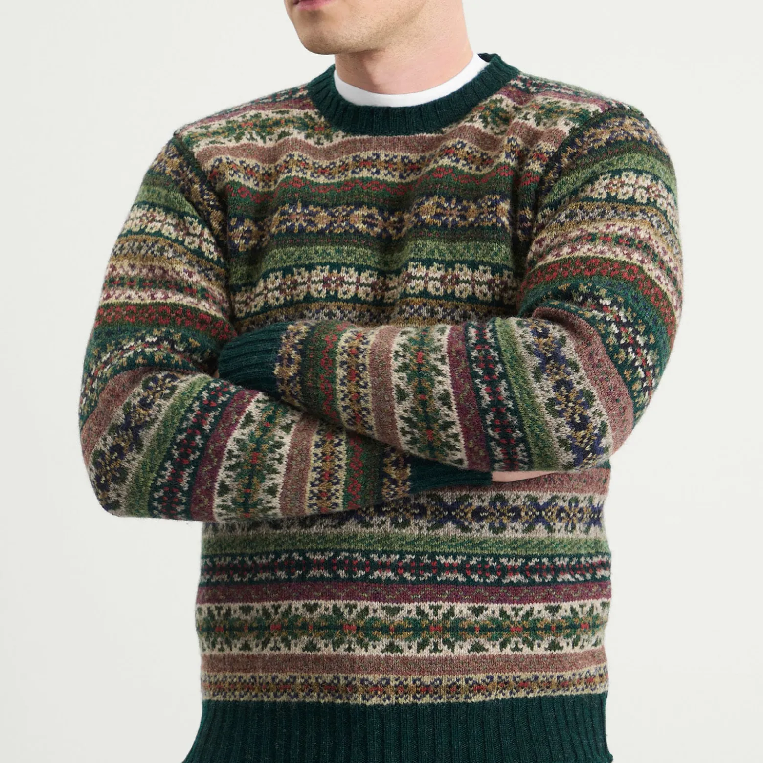 Jamiesons of Shetland Fair Isle Crew Knit