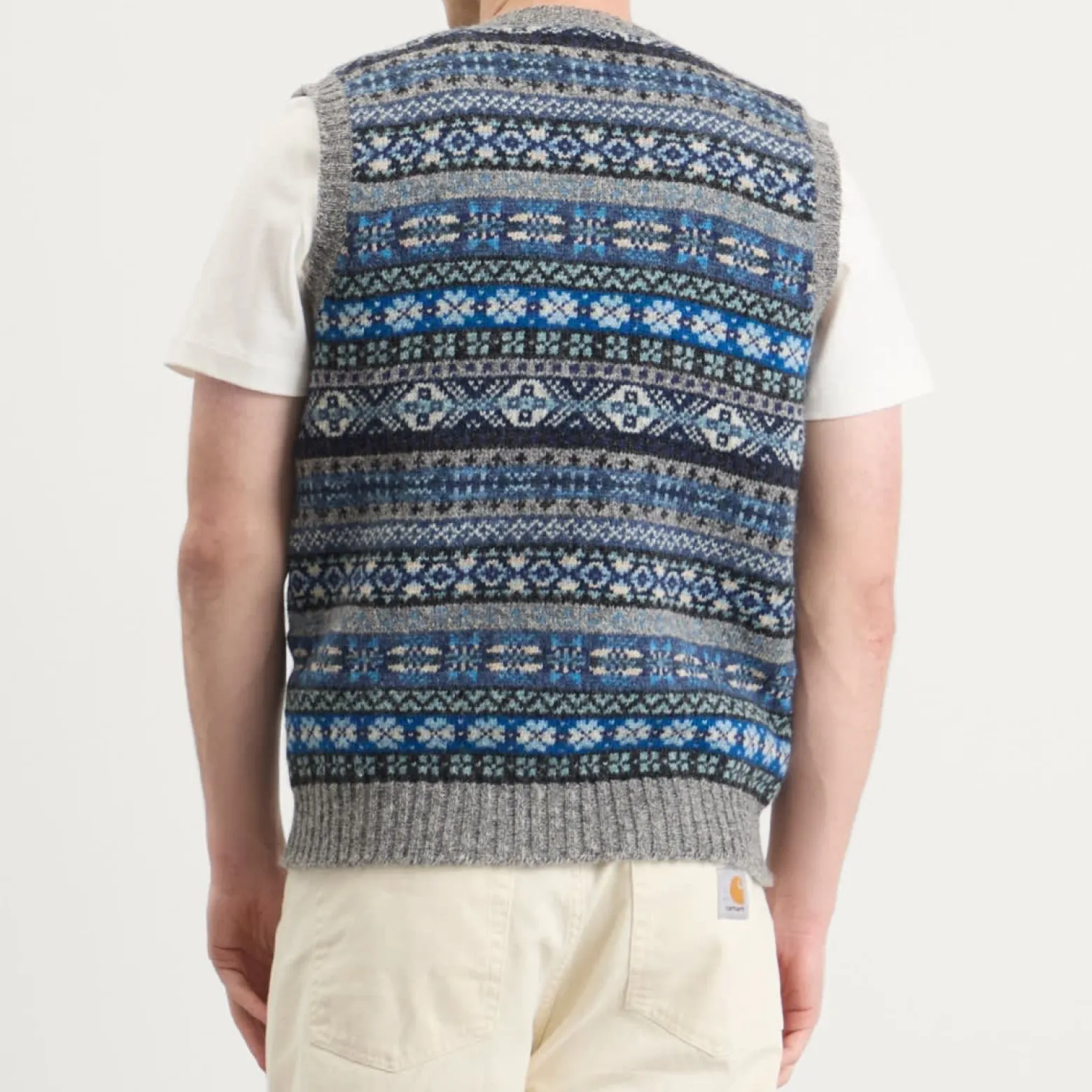 Jamieson's of Shetland Fair Isle V-Neck Vest