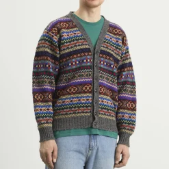 Jamiesons of Shetland Fair Isle V-Neck Cardigan