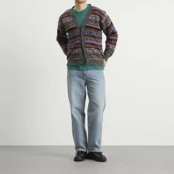 Jamiesons of Shetland Fair Isle V-Neck Cardigan