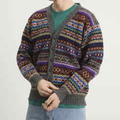 Jamiesons of Shetland Fair Isle V-Neck Cardigan