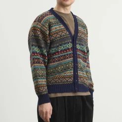 Jamiesons of Shetland Fair Isle V-Neck Cardigan