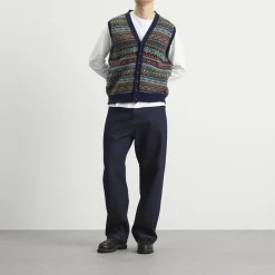 Jamieson's of Shetland Fair Isle Button Through Vest