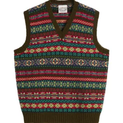 Jamieson's of Shetland Fair Isle V-Neck Vest