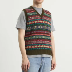 Jamieson's of Shetland Fair Isle V-Neck Vest