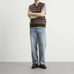 Jamieson's of Shetland Fair Isle V-Neck Vest