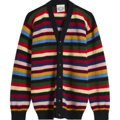 Jamieson's of Shetland Stripe V-Neck Cardigan