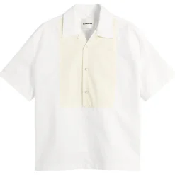 Jil Sander Boxy Fit Bowling Contrast Colour Shirt