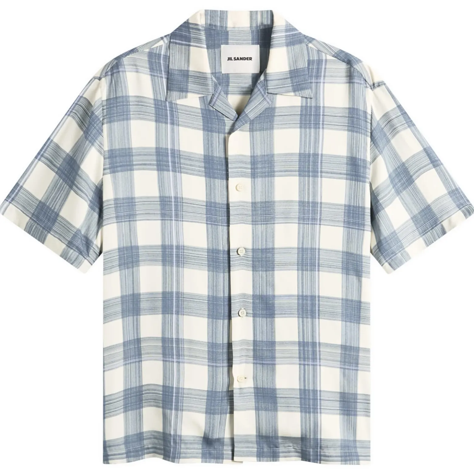 Jil Sander Boxy Fit Short Sleeve Shirt Check Shirt