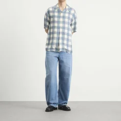 Jil Sander Boxy Fit Short Sleeve Shirt Check Shirt