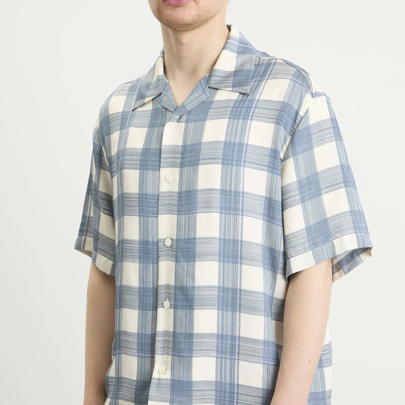 Jil Sander Boxy Fit Short Sleeve Shirt Check Shirt