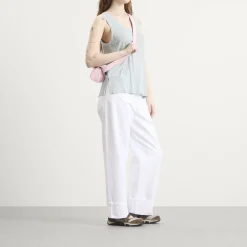 Jil Sander Cannolo SM Leather Shoulder Bag