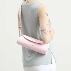 Jil Sander Cannolo SM Leather Shoulder Bag