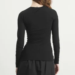 Jil Sander Double Layer Twisted Long Sleeve Top