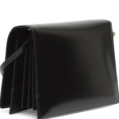 Jil Sander File SM Leather Shoulder Bag