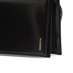 Jil Sander File SM Leather Shoulder Bag