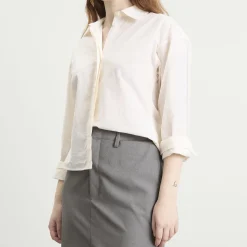 Jil Sander High Waist Skirt with Slashed Side Waistband