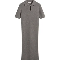 Jil Sander Knitted Polo Midi Dress